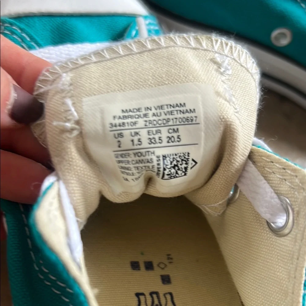 Converse Kids' Teal All Star Sneakers